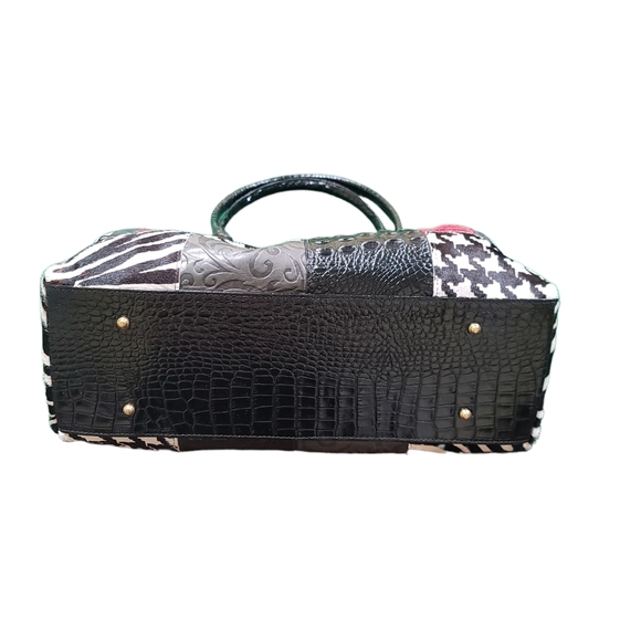 CLEVER CARRIAGE COMPANY Patchwork satchel - Picture 3 of 7